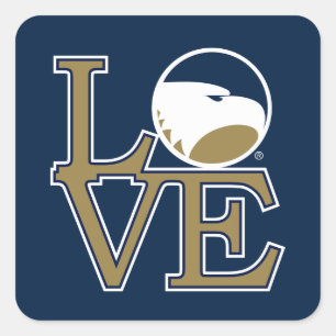 Georgia Southern University Love Square Sticker