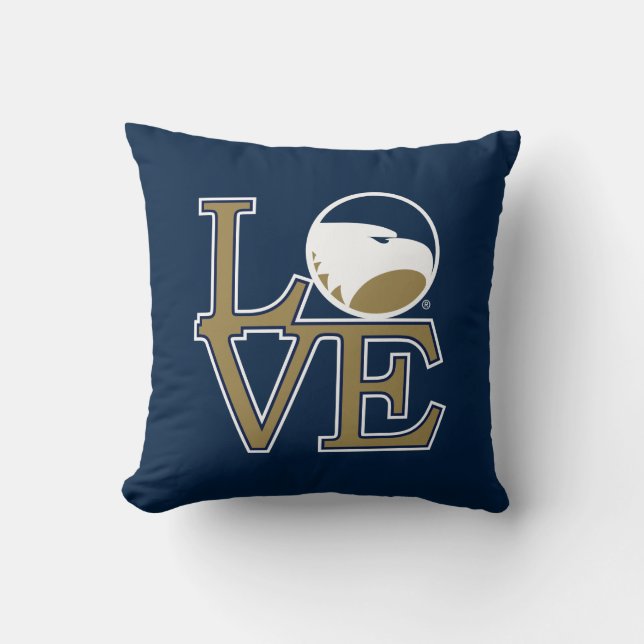 Georgia Southern University Love Throw Pillow (Front)