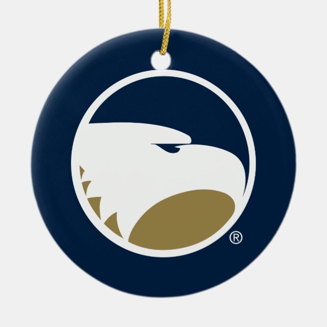 Georgia Southern University Mark Ceramic Ornament (Front)