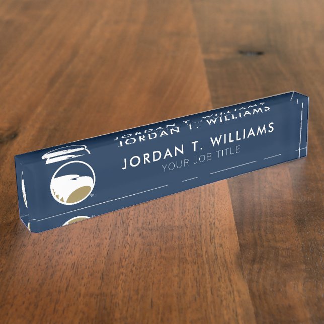 Georgia Southern University Mark Desk Name Plate (Side)
