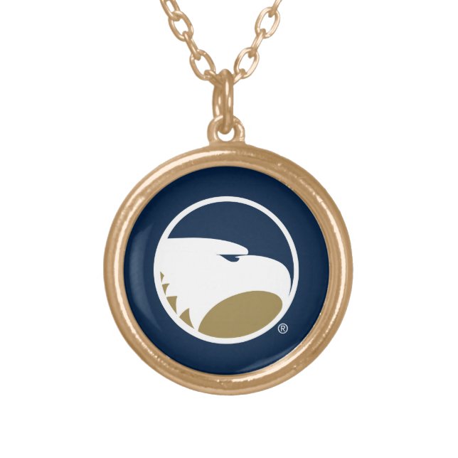 Georgia Southern University Mark Gold Plated Necklace (Front)