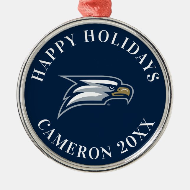Georgia Southern University Metal Ornament (Front)