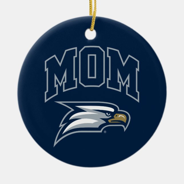 Georgia Southern University Mom Ceramic Ornament (Front)