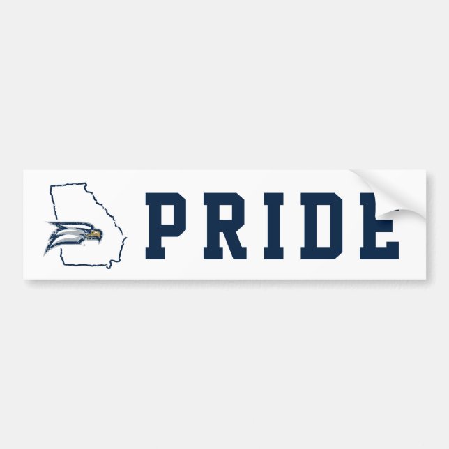 Georgia Southern University State Love Bumper Sticker (Front)