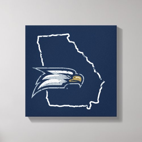 Georgia Southern University State Love Canvas Print