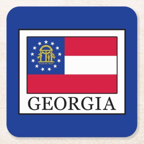 Georgia Square Paper Coaster