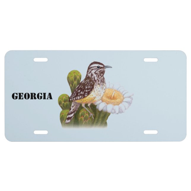 Georgia State Bird License Plate (Front)