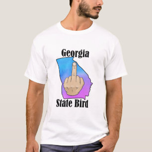 Georgia state bird t-shirt middle finger color