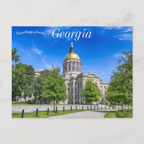 Georgia State Capitol Building in Atlanta Georgia Postcard