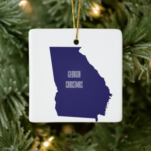 Georgia State Christmas Ornament