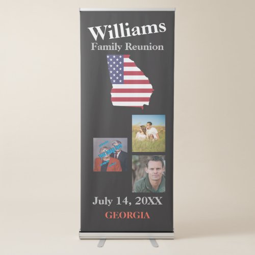 GEORGIA STATE Family Reunion Create Your Own Retractable Banner