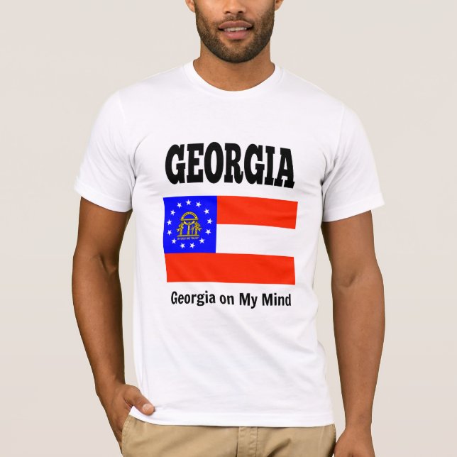 Georgia state flag and motto T-Shirt (Front)