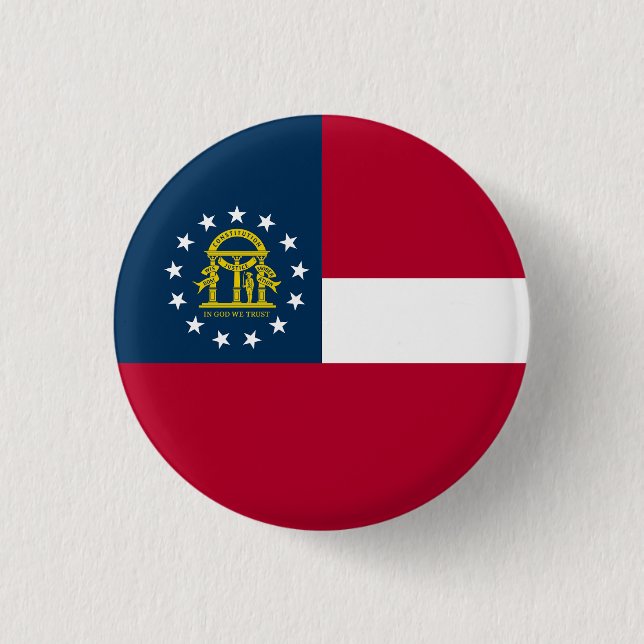 Georgia State Flag Button (Front)