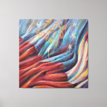 Georgia State Flag - Canvas Print