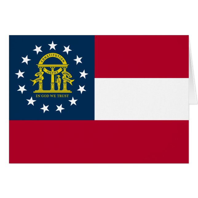 Georgia State Flag Cards (Front Horizontal)