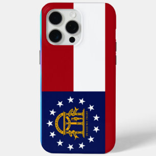 Georgia State Flag iPhone 15 Pro Max Case