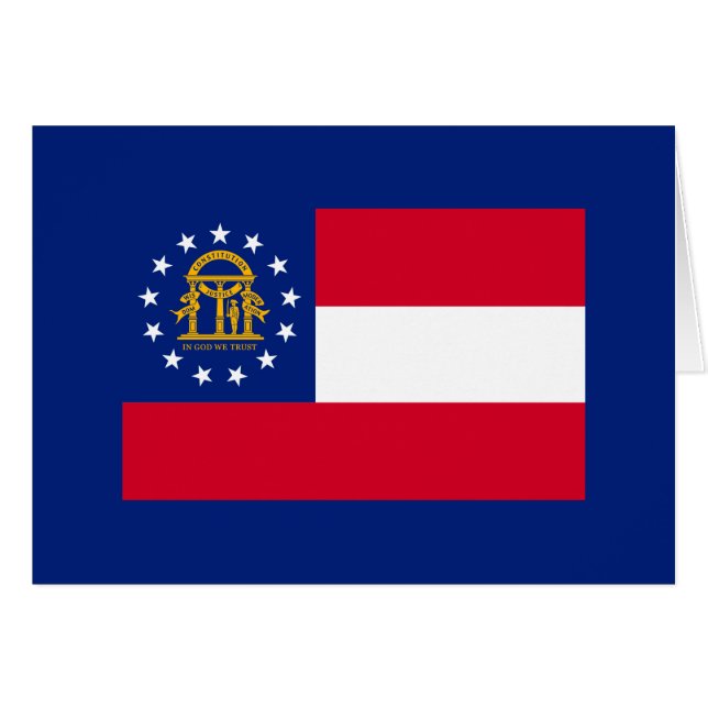 Georgia State Flag Design Cards (Front Horizontal)
