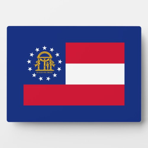 Georgia State Flag Design Plaque