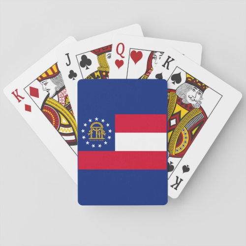 Georgia State Flag Design Playing Cards