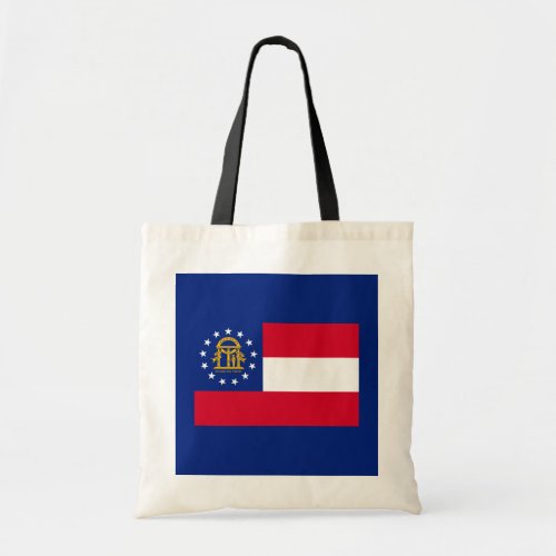 Georgia State Flag Design Tote Bag