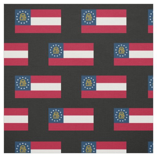 Georgia State Flag Fabric