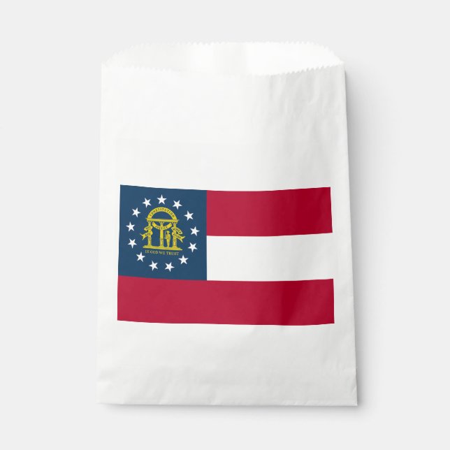 Georgia State Flag Favor Bag (Front)