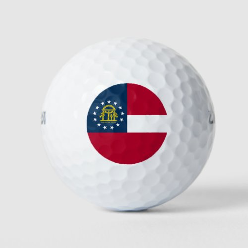 Georgia State Flag Golf Balls