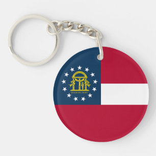 Georgia State Flag Keychain