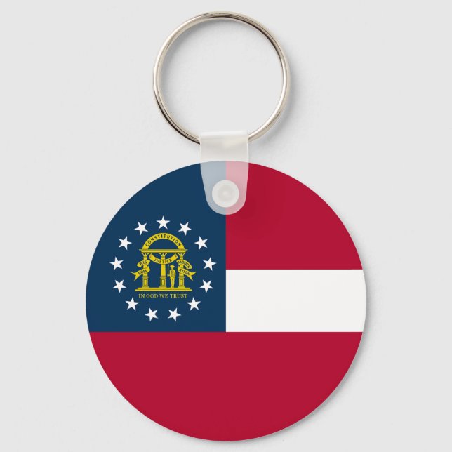 Georgia State Flag Keychain (Front)
