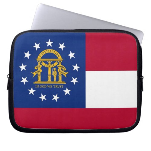 Georgia State Flag Laptop Sleeve