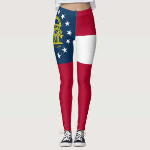 Georgia State Flag Leggings