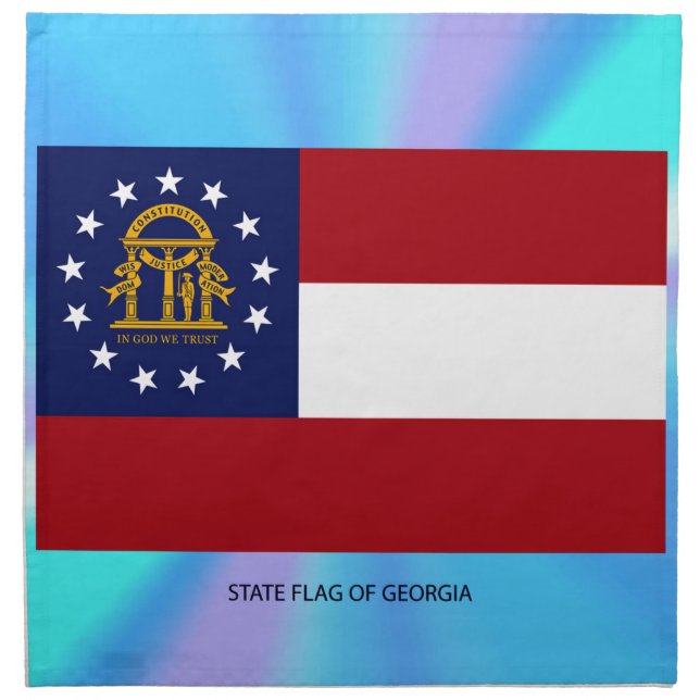Georgia State Flag Napkin (Front)