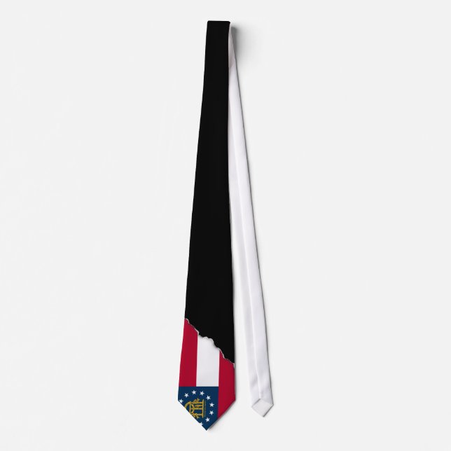 Georgia State Flag Neck Tie (Front)