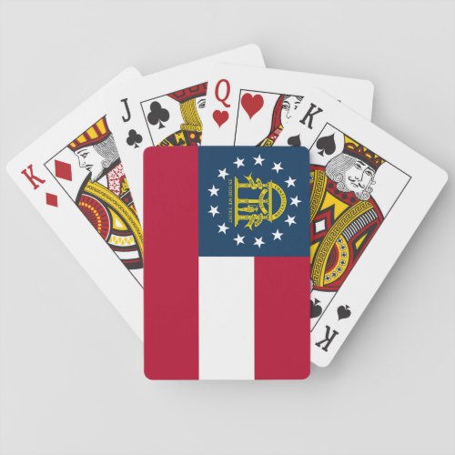 Georgia State Flag Playing Cards