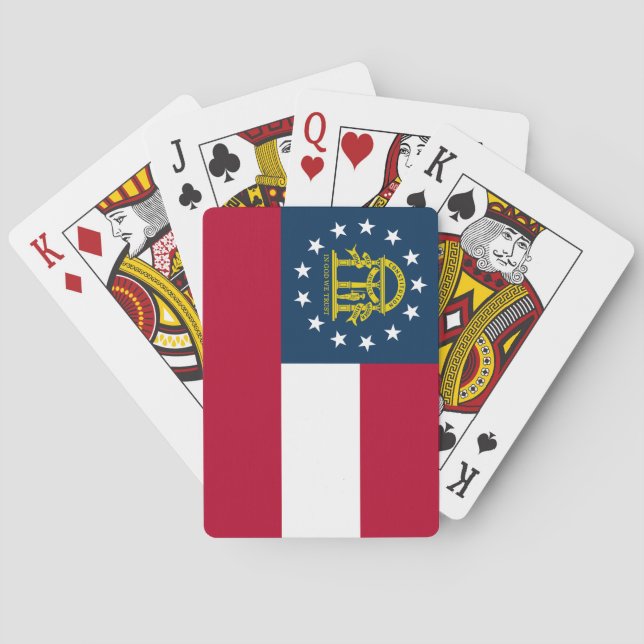 Georgia State Flag Poker Cards (Back)