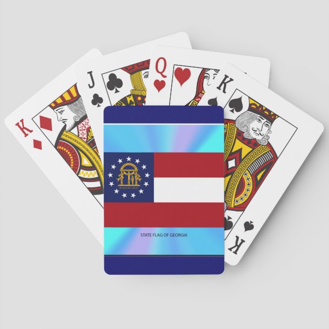 Georgia State Flag Poker Cards (Back)