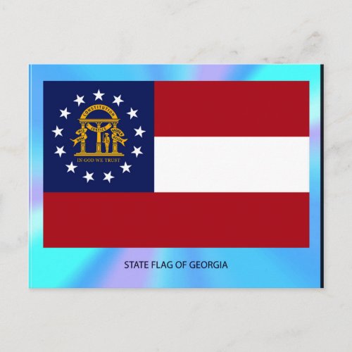 Georgia State Flag Postcard