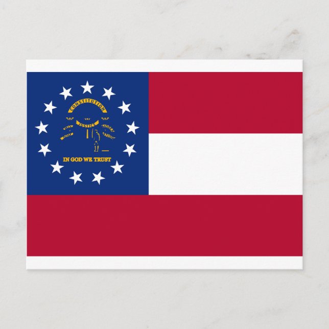 Georgia State Flag Postcard (Front)