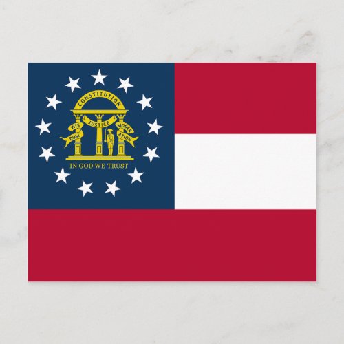 Georgia State Flag Postcard