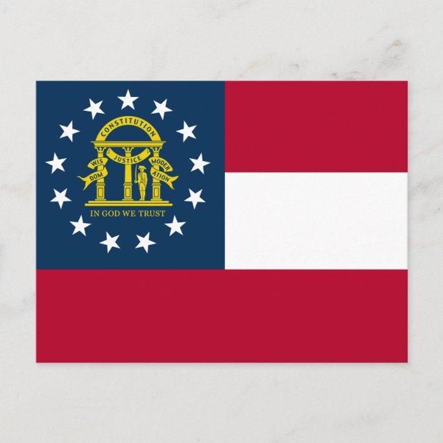 Georgia State Flag Postcard (Front)