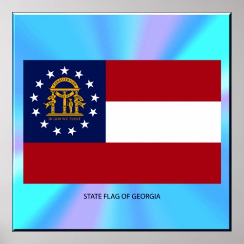 Georgia State Flag Poster