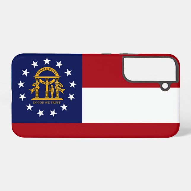 Georgia State Flag Samsung Galaxy Case (Back Horizontal)