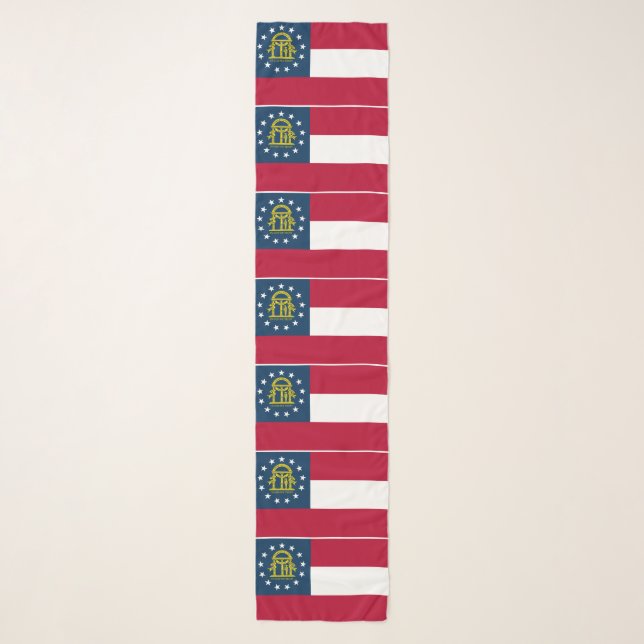 Georgia State Flag Scarf (Front)
