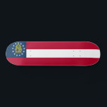 Georgia State Flag Skateboard<br><div class="desc">Patriotic Georgia state flag.</div>