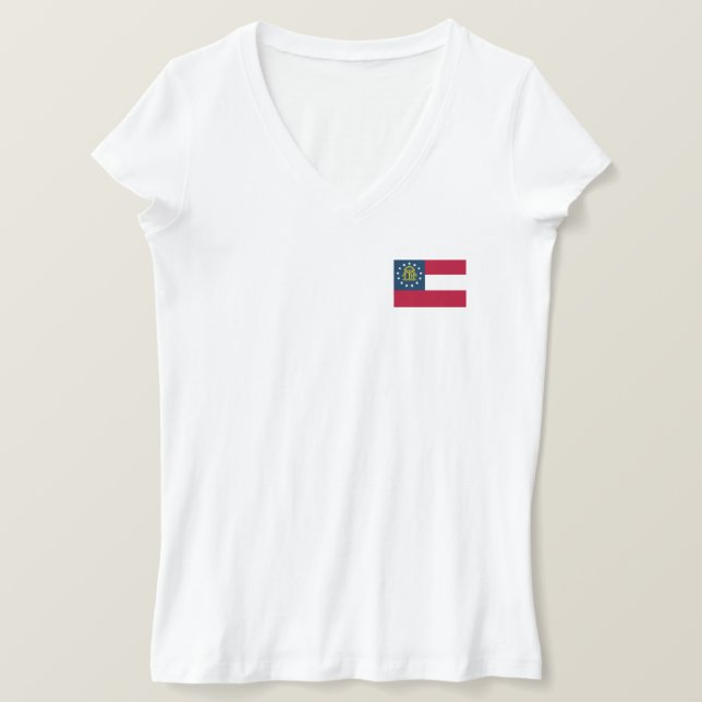 Georgia State Flag T-Shirt (Design Front)