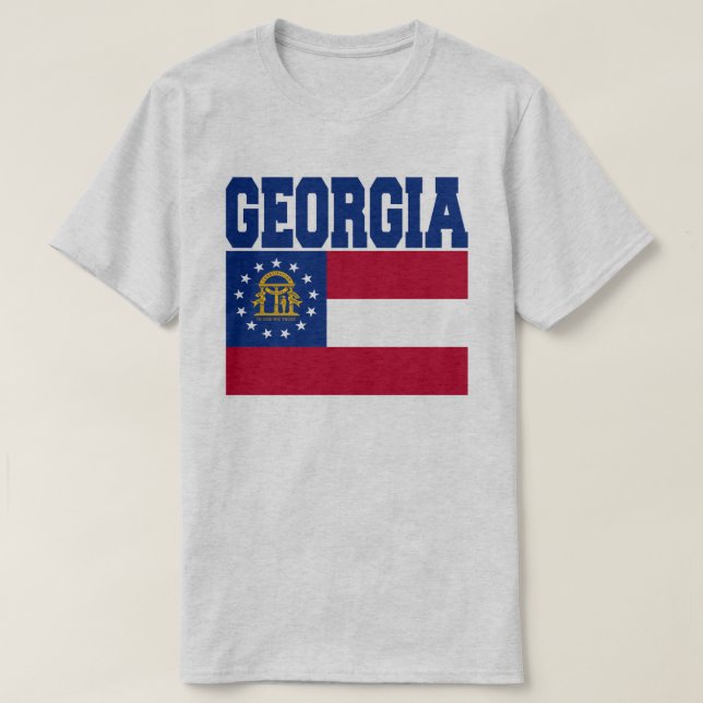 Georgia State Flag T-Shirt (Design Front)
