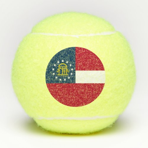 Georgia State Flag Tennis Balls