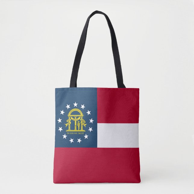 Georgia State Flag Tote Bag (Front)