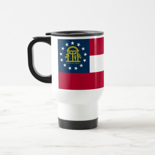 Georgia State Flag Travel Mug