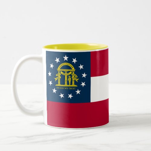 Georgia State Flag Two_Tone Coffee Mug